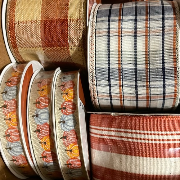 6 Fall Wired Ribbons - Picture 5 of 5